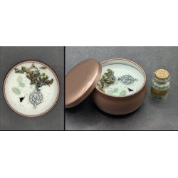 Bougie (Parfumée) Pot métal cuivré Intention "Etoiles"