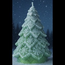 Célébrations - Sapin de Noël irisé Vert (A)